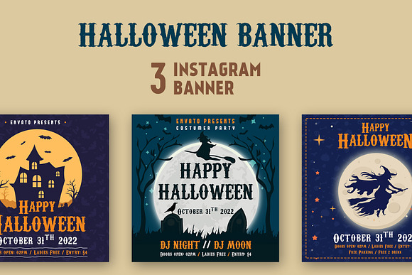 Halloween Instagram Banner in Instagram Templates - product preview 3
