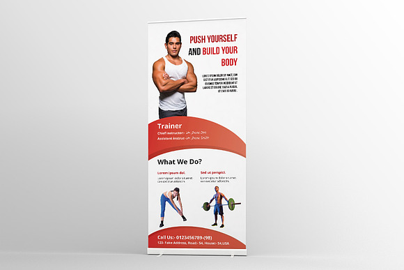 Fitness  & Yoga Center rollup-V02 in Templates - product preview 2