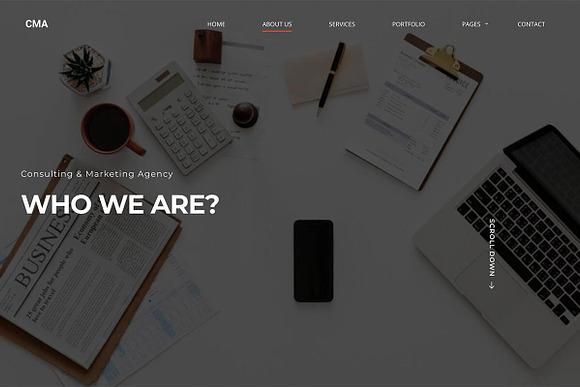 CMA – Consulting & Marketing Agency in WordPress Business Themes - product preview 1