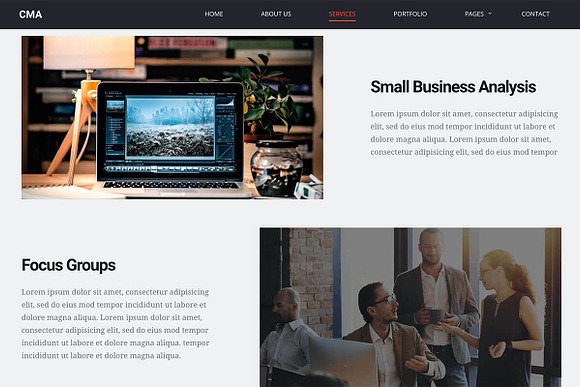 CMA – Consulting & Marketing Agency in WordPress Business Themes - product preview 2