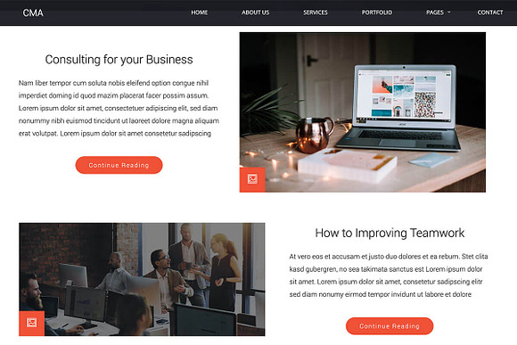 CMA – Consulting & Marketing Agency in WordPress Business Themes - product preview 4