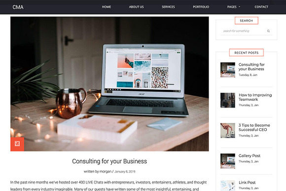 CMA – Consulting & Marketing Agency in WordPress Business Themes - product preview 5