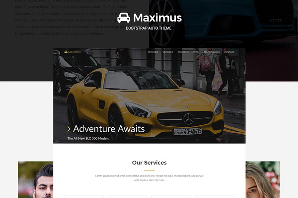 Maximus - Bootstrap Auto Theme