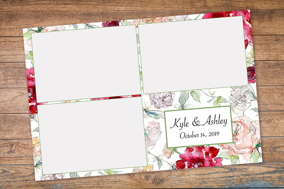 Illustrated Floral Photo Booth in Templates - product preview 1