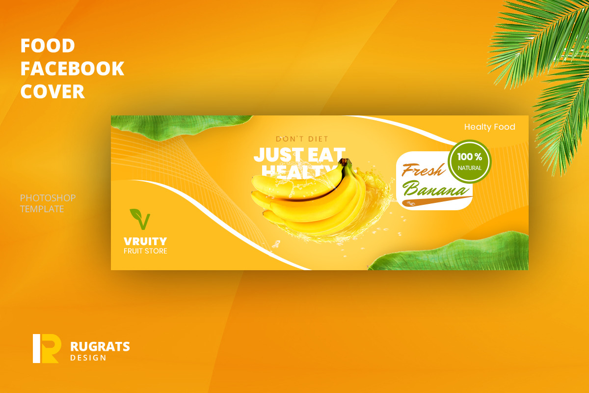 Fruit Store Facebook Cover Template in Facebook Templates - product preview 8