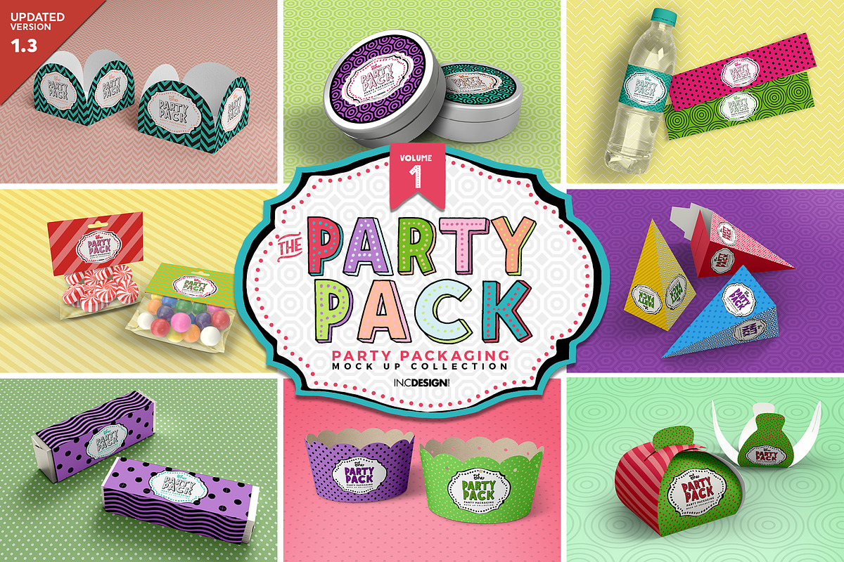 Vol.1 Party Packaging Mockups in Branding Mockups - product preview 8