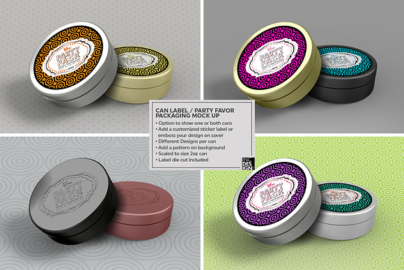 Vol.1 Party Packaging Mockups in Branding Mockups - product preview 6