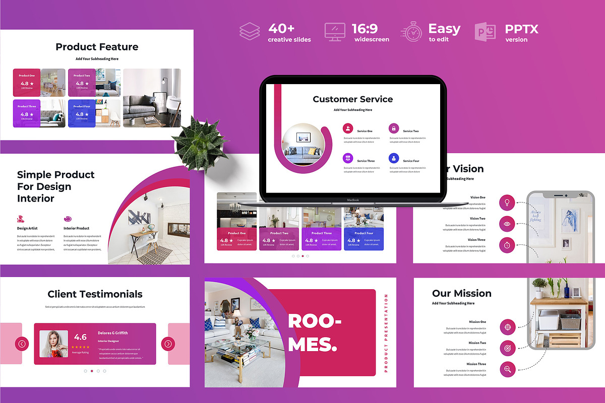 Roomes - Business Powerpoint in PowerPoint Templates - product preview 8