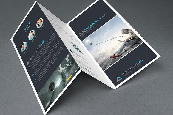 Technology Tri-Fold Brochure  Flyer in Brochure Templates - product preview 3