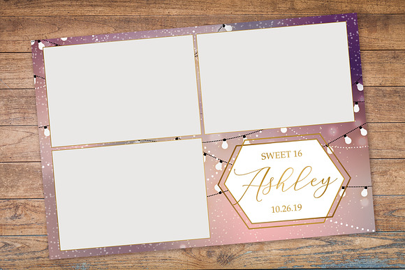 Pink Lights Photo Booth Template in Templates - product preview 1