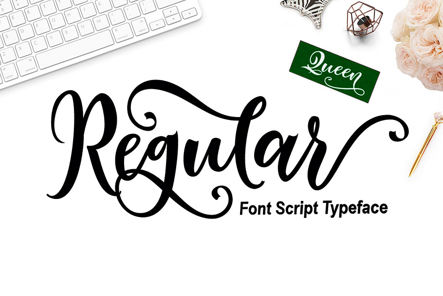 Regular Queen in Script Fonts - product preview 8