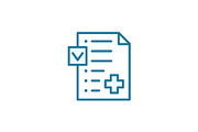 Medication insurance document icon