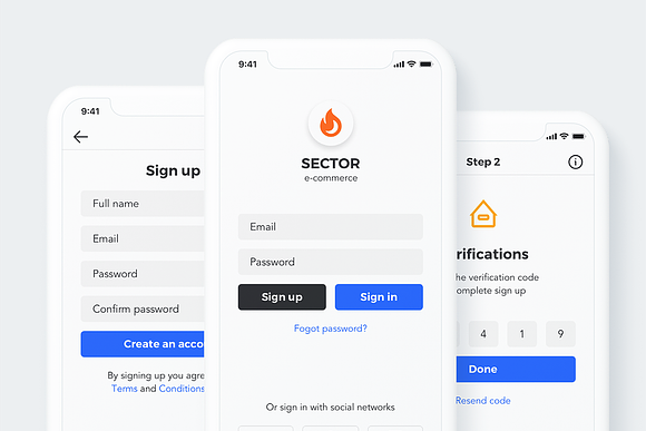 Sector UI Kit. E-commerce in UI Kits and Libraries - product preview 4