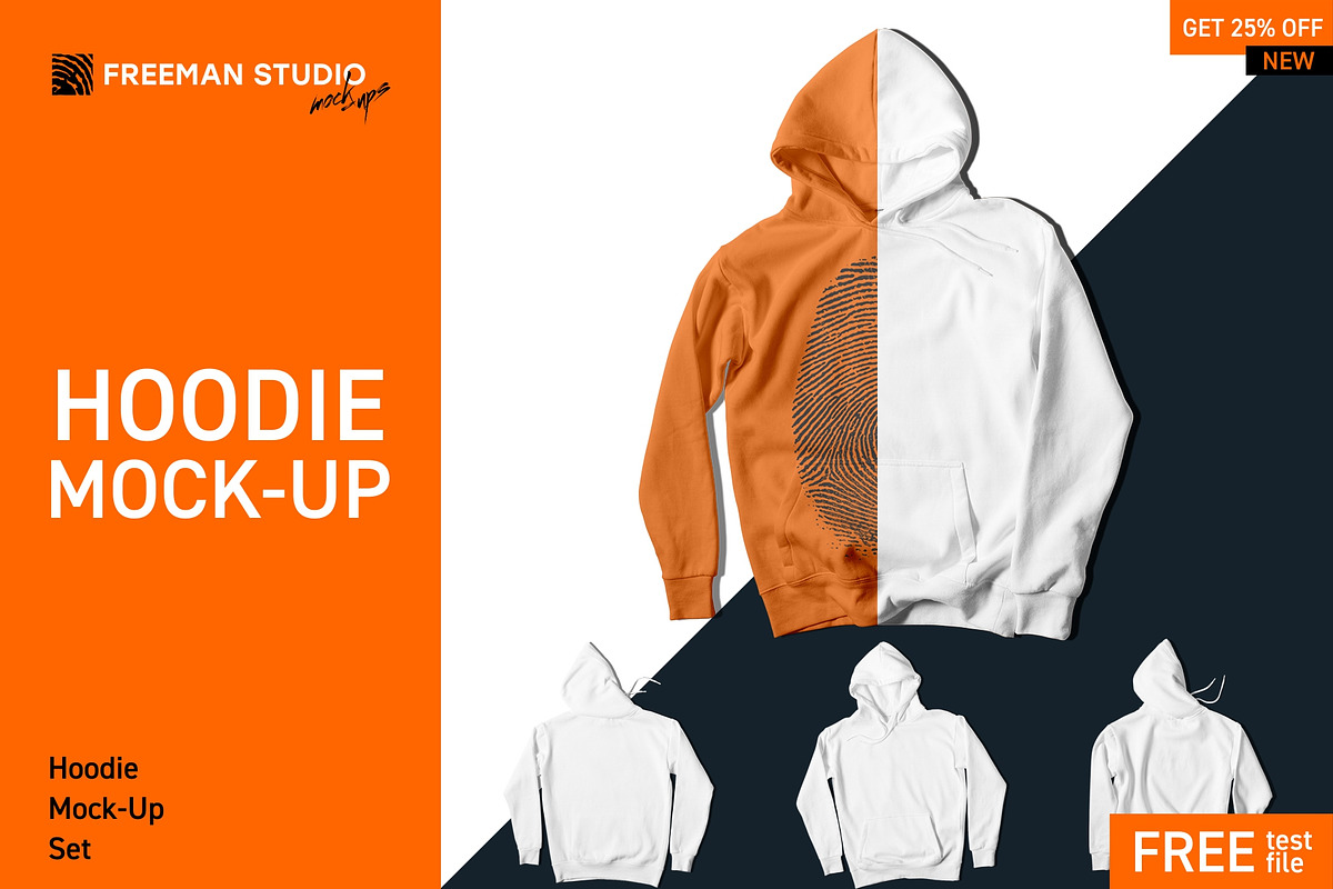 Hoodie Mock-Up Set in Product Mockups - product preview 8