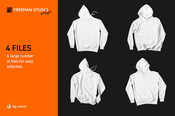 Hoodie Mock-Up Set in Product Mockups - product preview 1