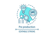 Pre production concept icon