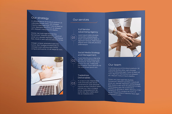 Marketing Agency Brochure Trifold in Brochure Templates - product preview 2