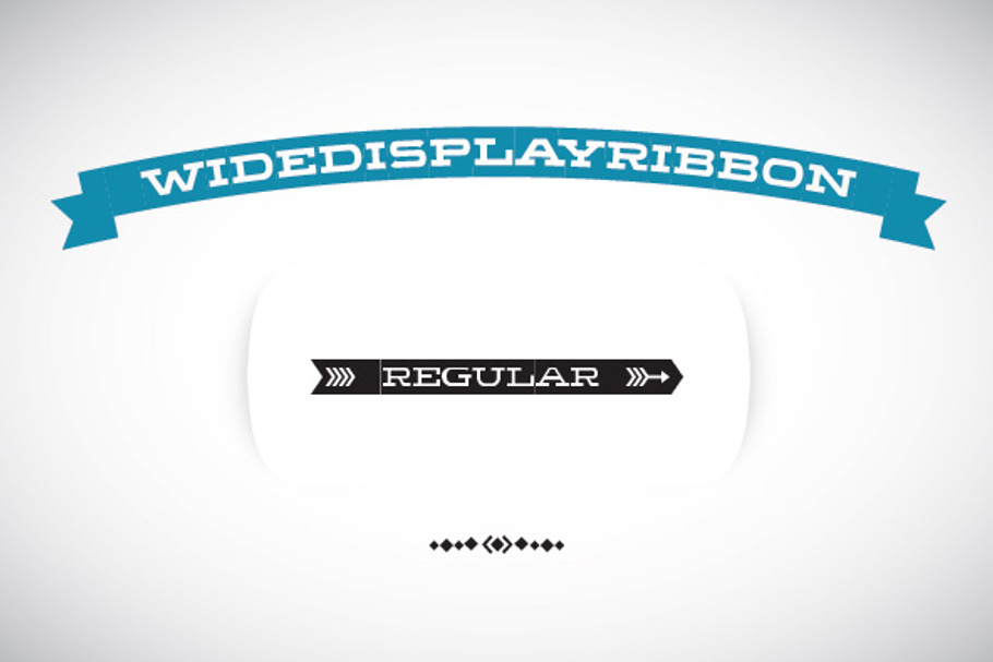WideDisplayRibbon Regular in Slab Serif Fonts - product preview 8