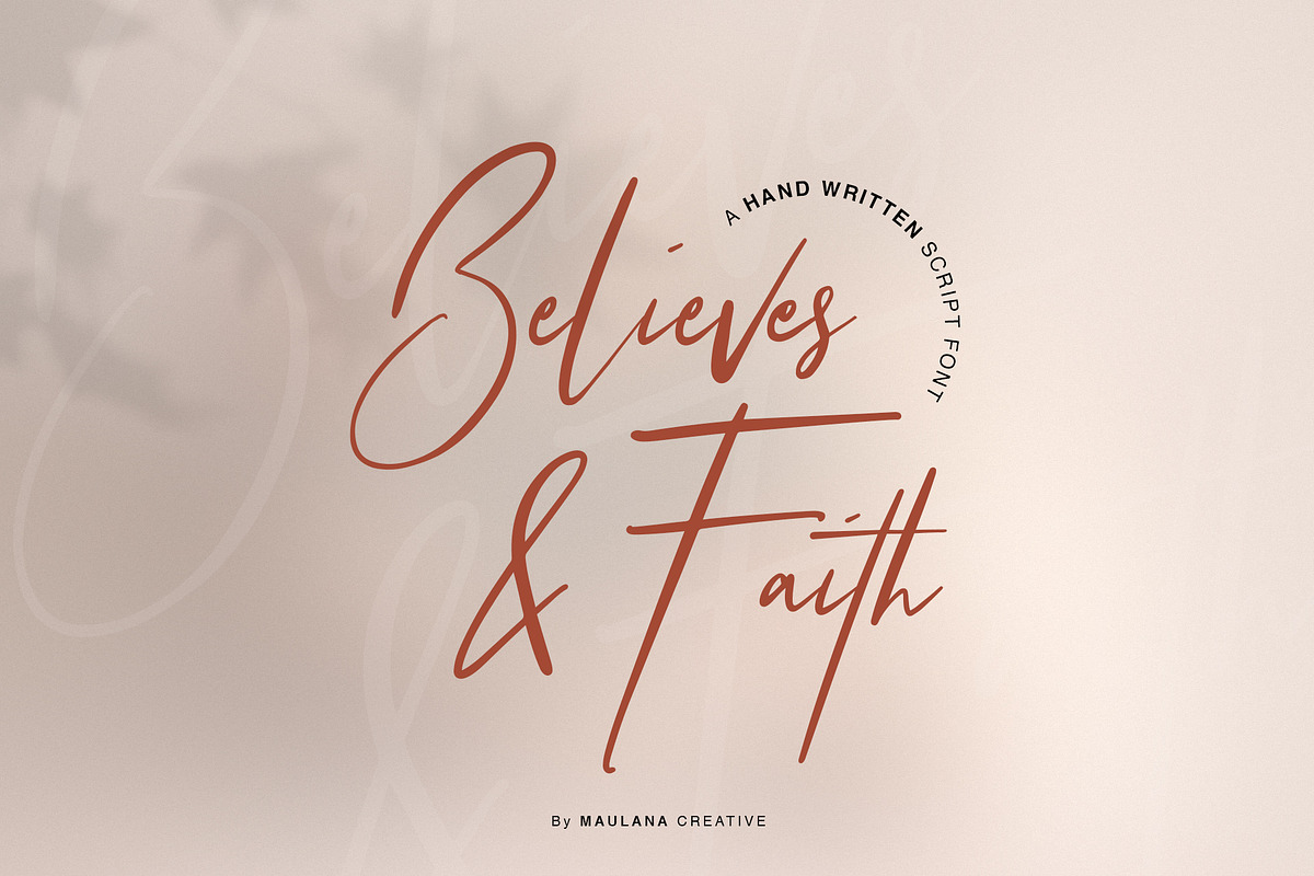 Believes And Faith Font in Script Fonts - product preview 8