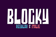 Blocky - 2 Styled Font