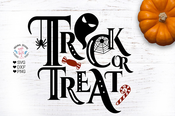 Trick or Treat - Halloween Cut File