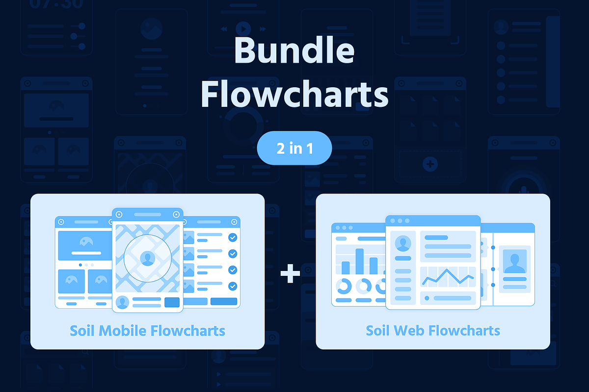Bundle - Soil Flowcharts in Wireframe Kits - product preview 8