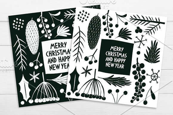 Christmas Plants Vector Collection in Illustrations - product preview 2