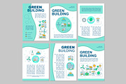 Green building brochure template