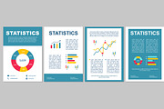 Statistics brochure template layout