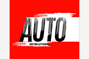 Off-Road grunge auto lettering