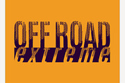 Off-Road grunge lettering
