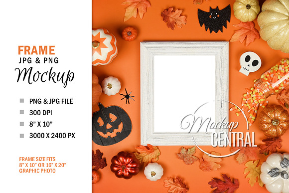 Halloween Frame Mockup Photo Display in Print Mockups - product preview 1