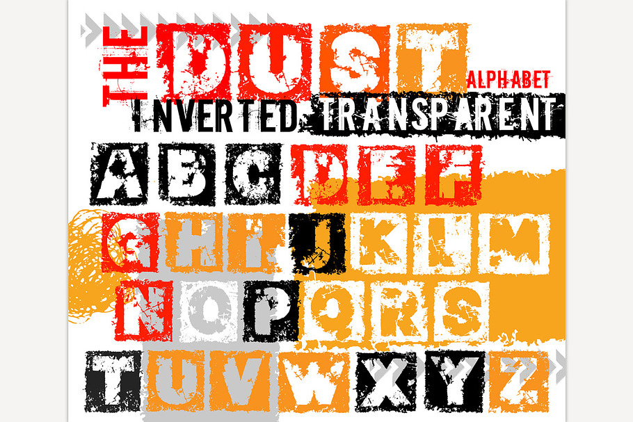 Grunge dust letters in Illustrations - product preview 8