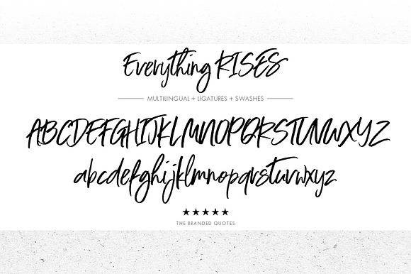 Everything RISES - Typeface in Script Fonts - product preview 3