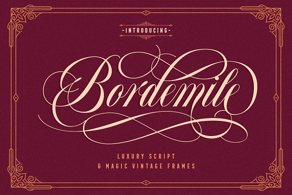 Bordemile - Luxury Script in Script Fonts - product preview 12