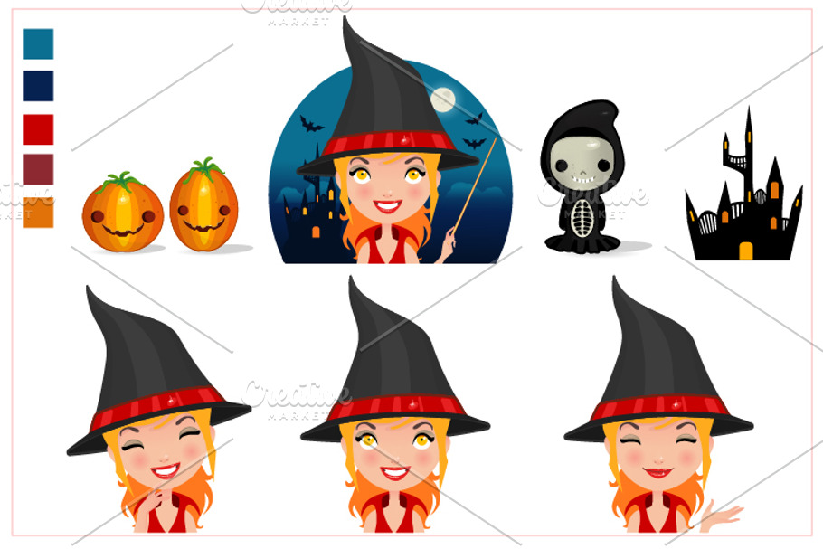 Halloween Clipart Set in Illustrations - product preview 8