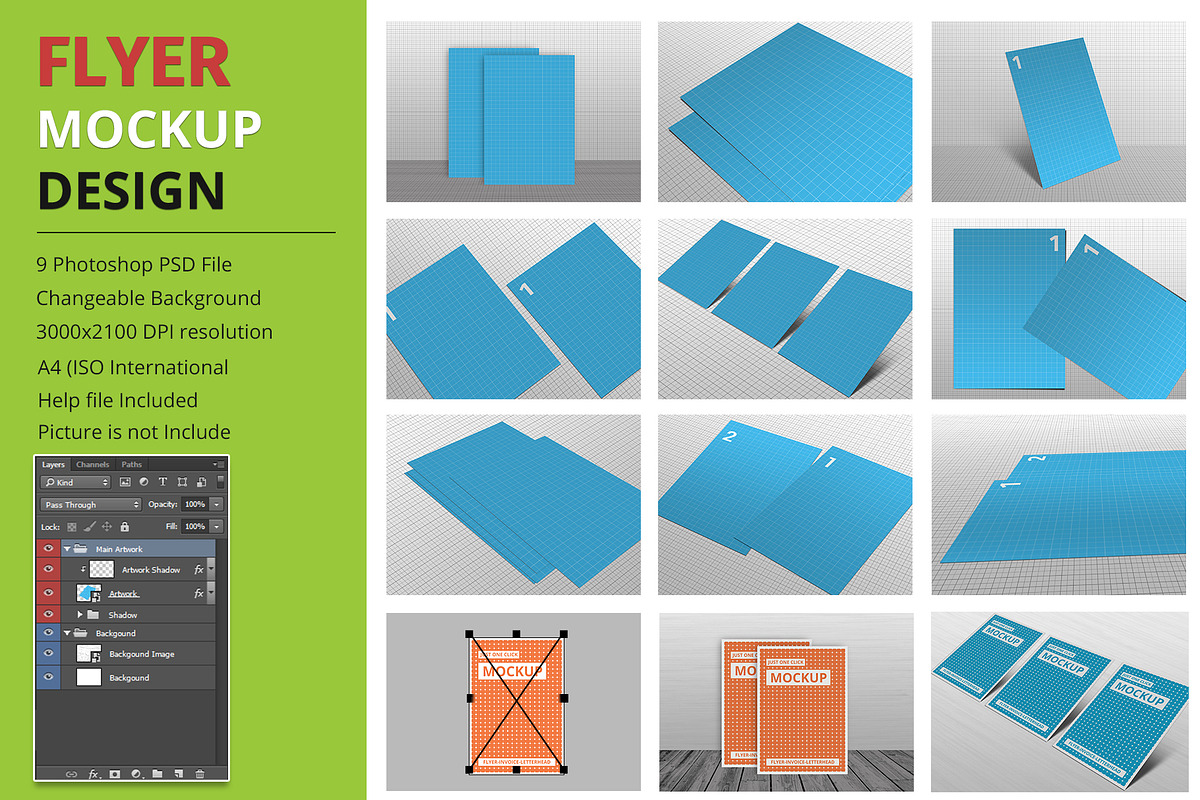 Flyer Mockup Design in Print Mockups - product preview 8