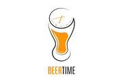 Beer glass time concept design