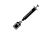 Vaccine glyph icon
