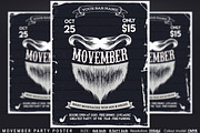 Movember Party Poster