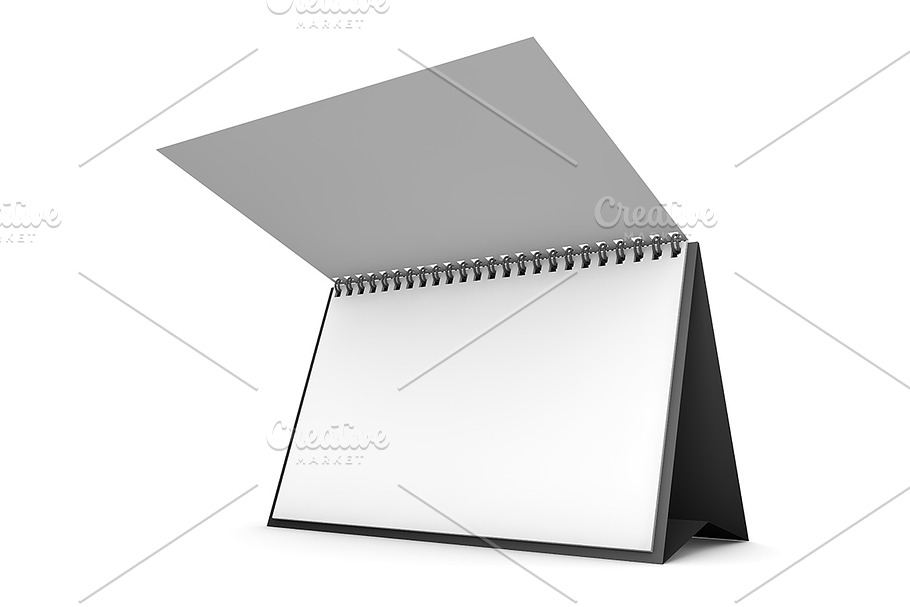 Desk Calendar 3D Template in Objects - product preview 8