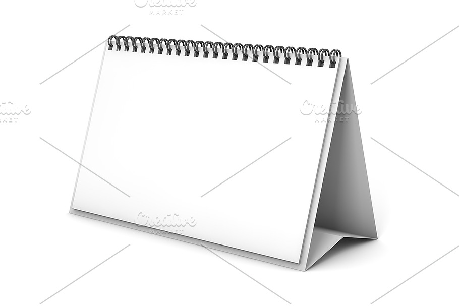 Desk Calendar 3D Template in Objects - product preview 8