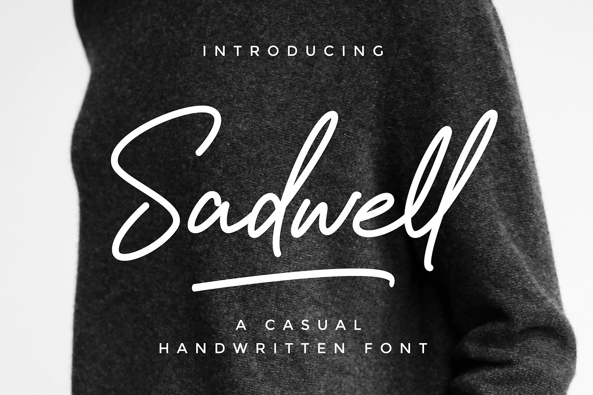 Sadwell A Casual Handwritten in Script Fonts - product preview 8