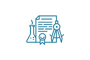 Education document icon. Patent for