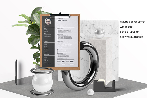 Resume/CV 2 pages - John in Letter Templates - product preview 3