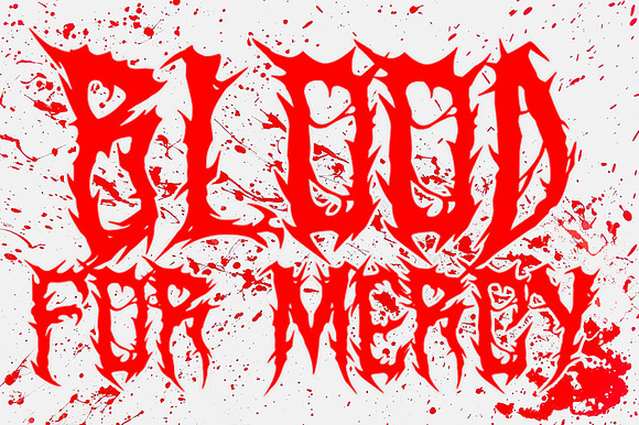 SARKEM / TECHNICAL DEATH METAL FONT in Blackletter Fonts - product preview 3