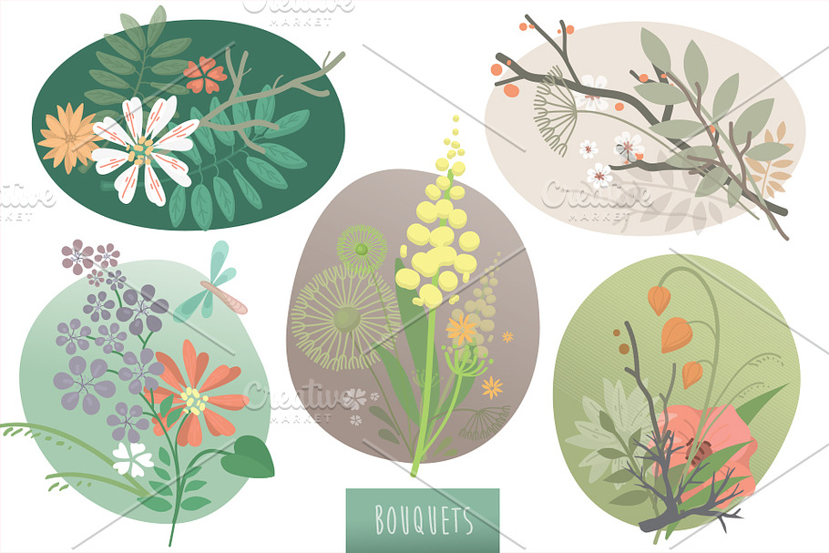 'tender floral' vector constructor in Illustrations - product preview 8