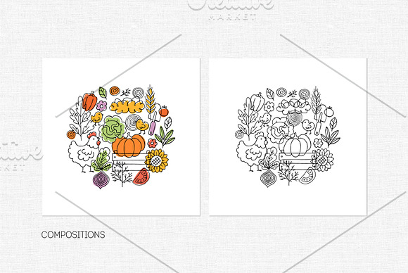 Farm collection in Illustrations - product preview 3