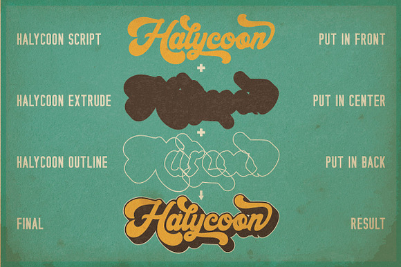 Halycoon Script in Script Fonts - product preview 8