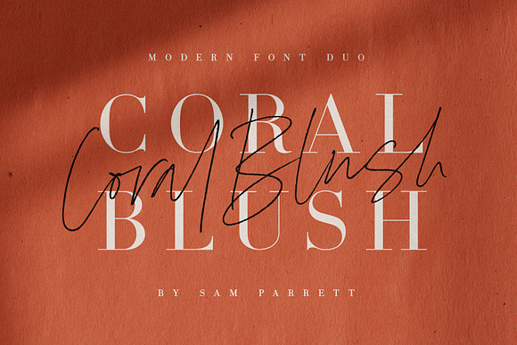 Coral Blush Font Duo in Display Fonts - product preview 9